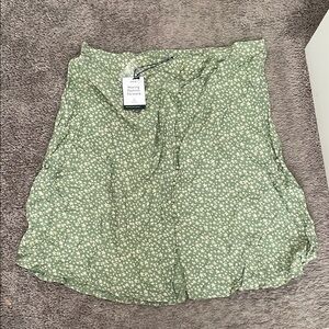 ABLE Green Floral Skirt